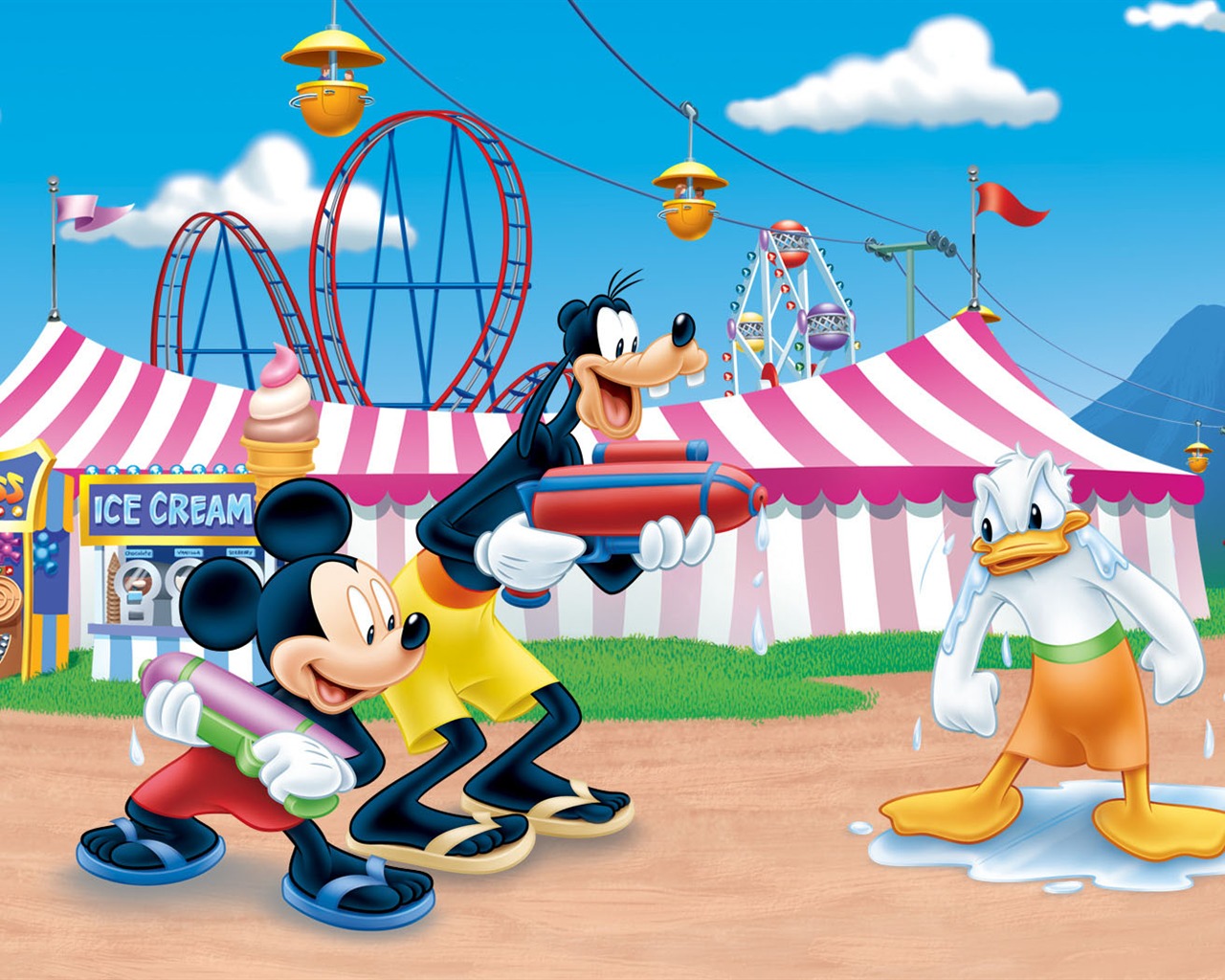 Fondo de pantalla de dibujos animados de Disney Mickey (1) #9 - 1280x1024