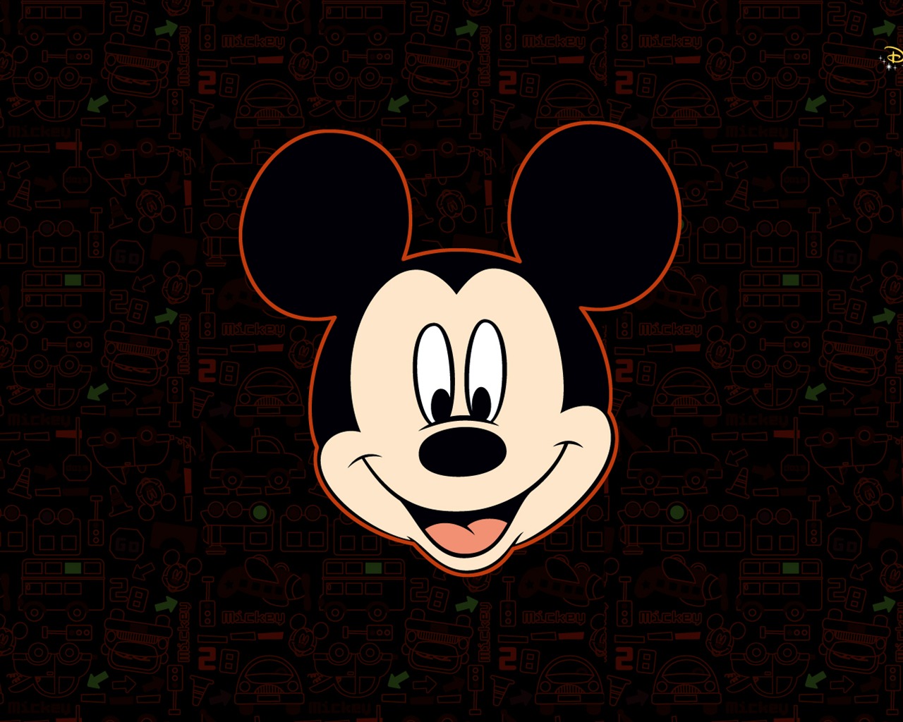 디즈니 만화 미키 배경 화면 (2) #16 - 1280x1024