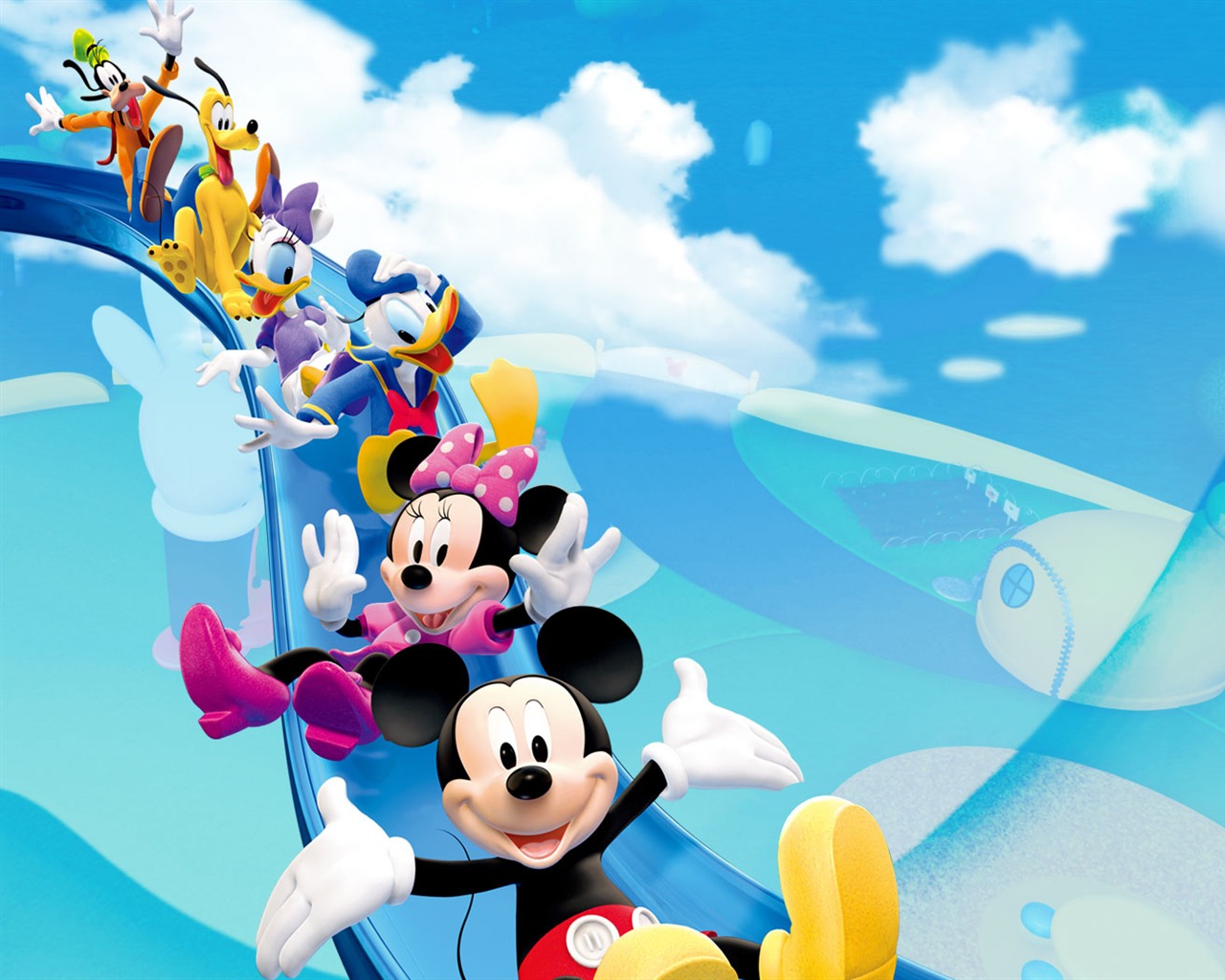 Disney-Zeichentrickfilm Mickey Wallpaper (4) #2 - 1280x1024