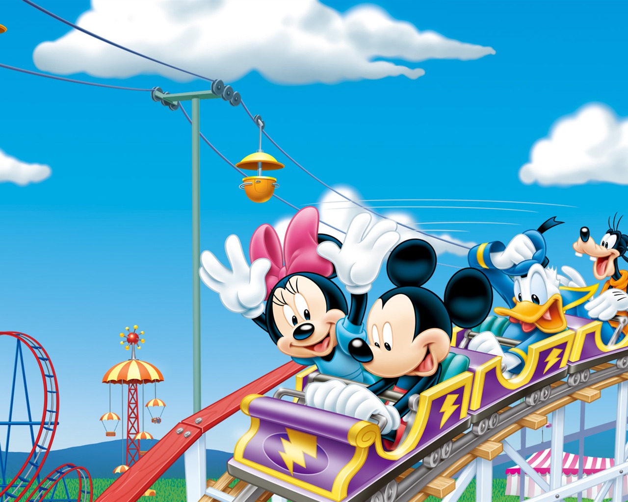 Disney-Zeichentrickfilm Mickey Wallpaper (4) #3 - 1280x1024