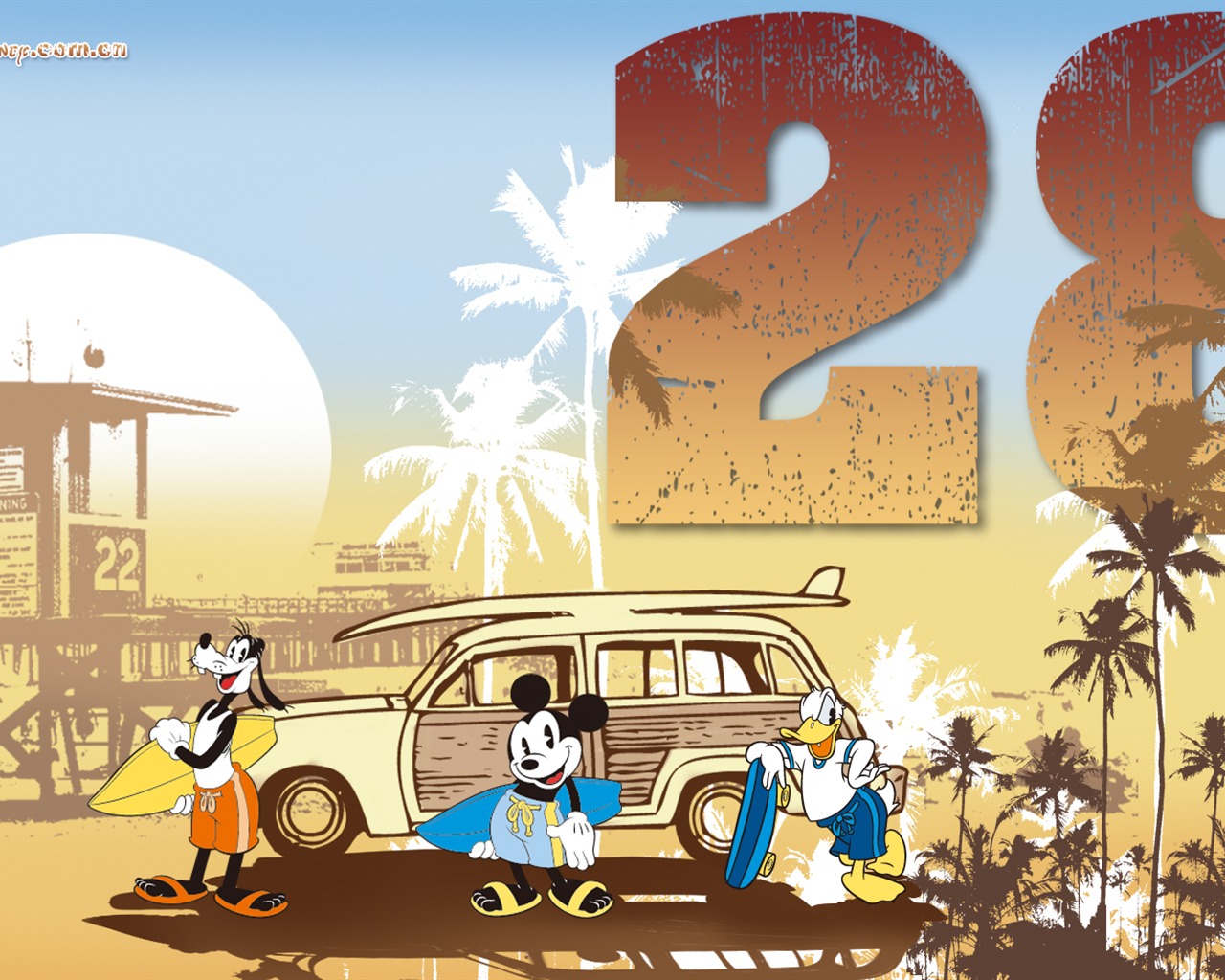 Disney cartoon Mickey Wallpaper (4) #12 - 1280x1024