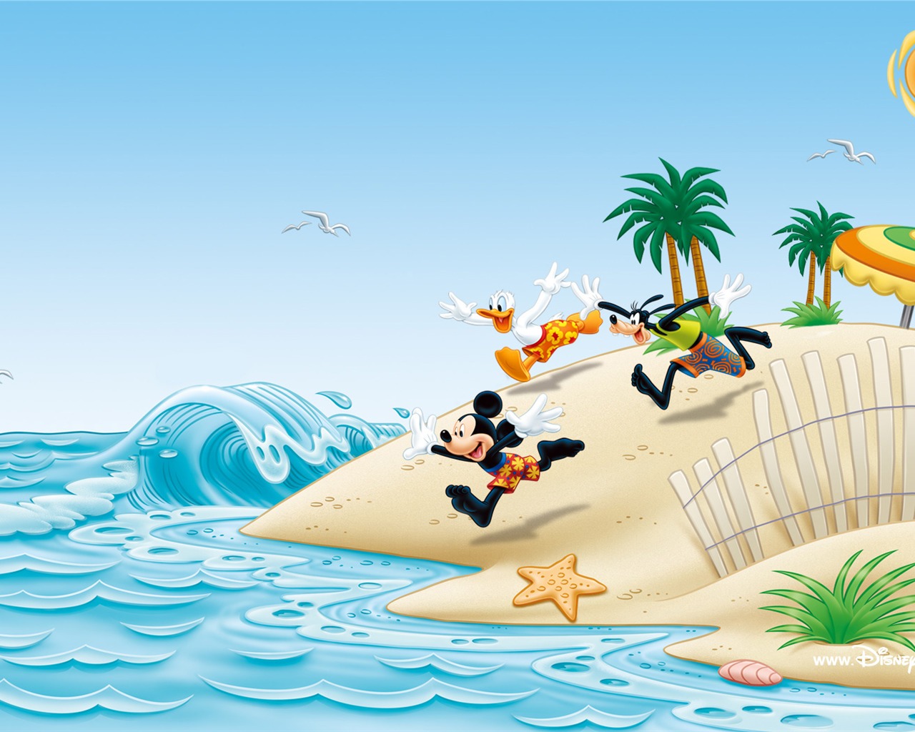 Disney cartoon Mickey Wallpaper (4) #14 - 1280x1024