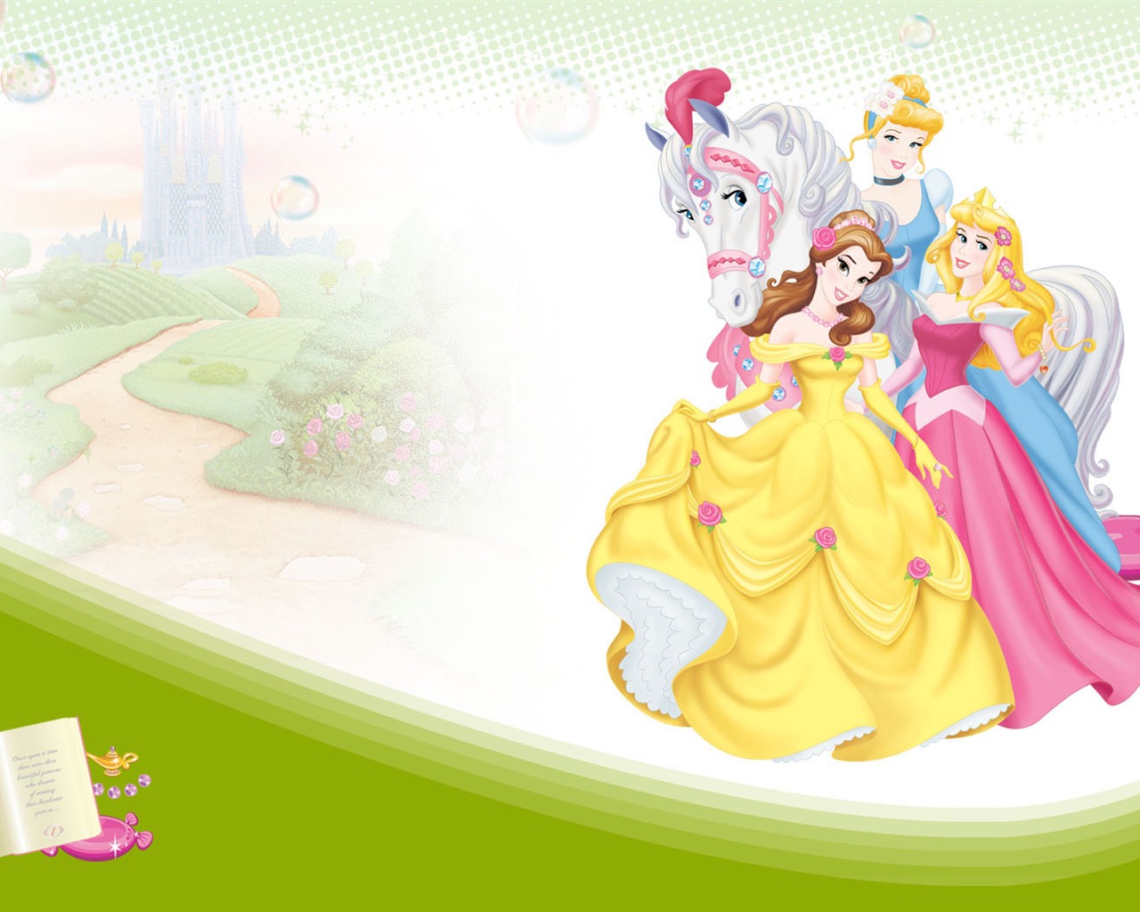 Princesa Disney de dibujos animados fondos de escritorio (4) #2 - 1280x1024