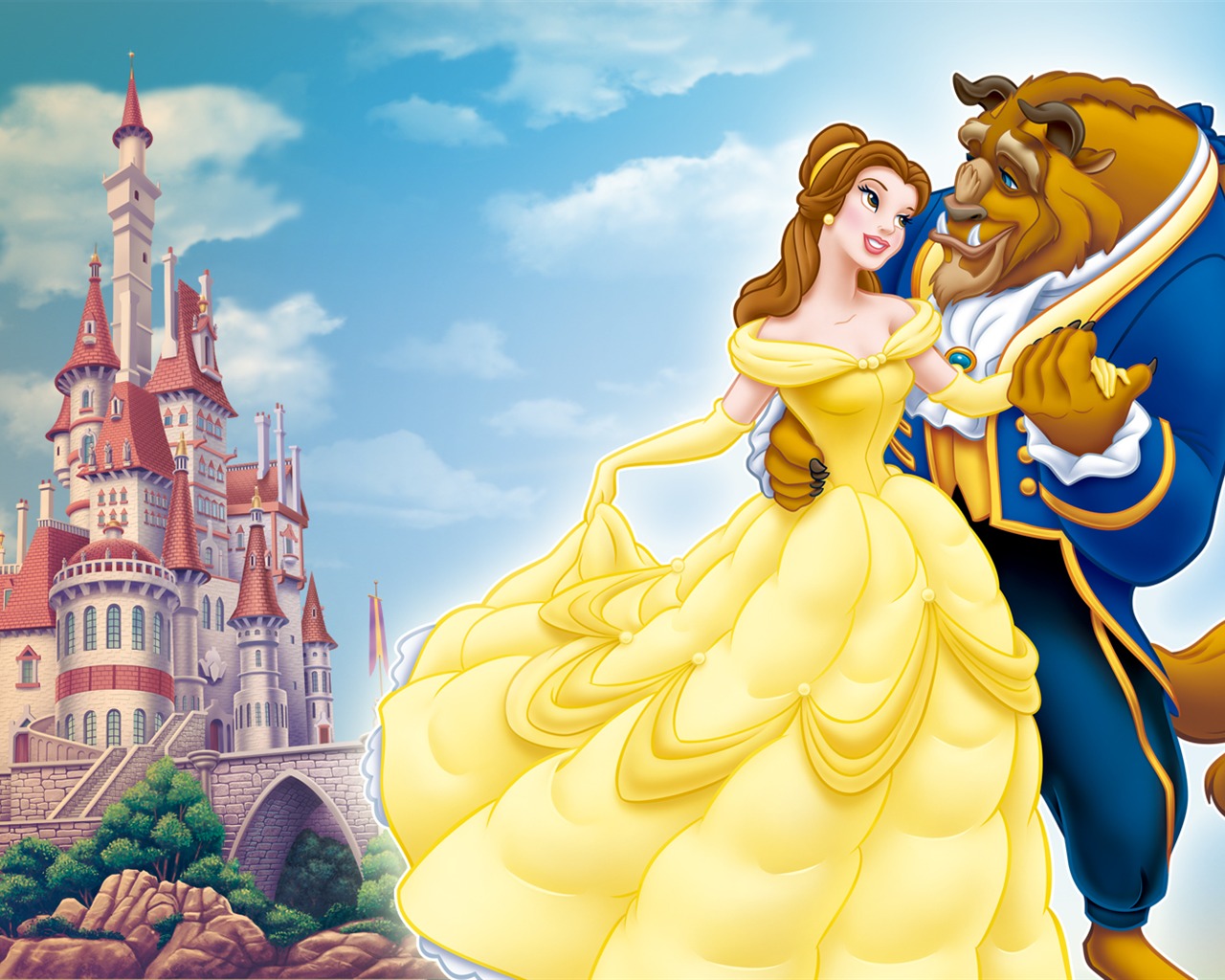Princesa Disney de dibujos animados fondos de escritorio (4) #18 - 1280x1024