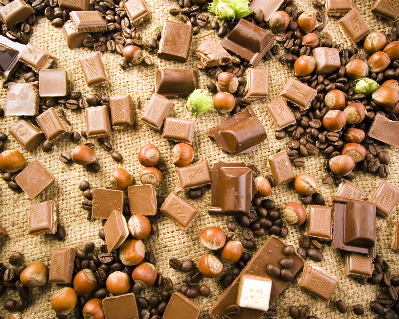 Chocolat close-up fond d'écran (1) #3 - 1280x1024