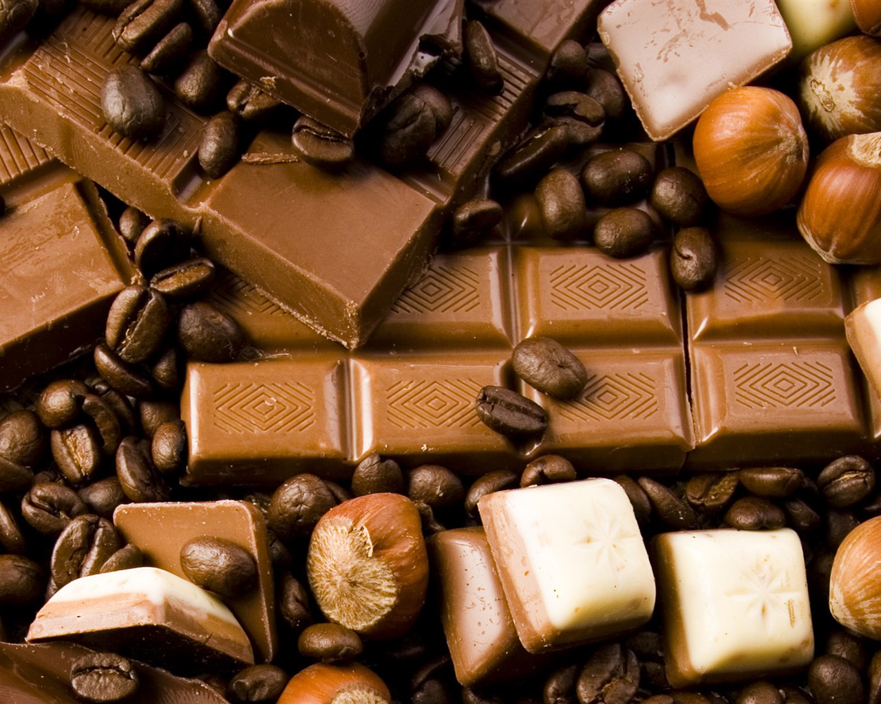 Chocolat close-up fond d'écran (1) #19 - 1280x1024