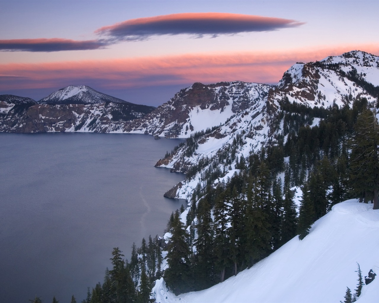 Fond d'écran panoramique de neige (4) #1 - 1280x1024