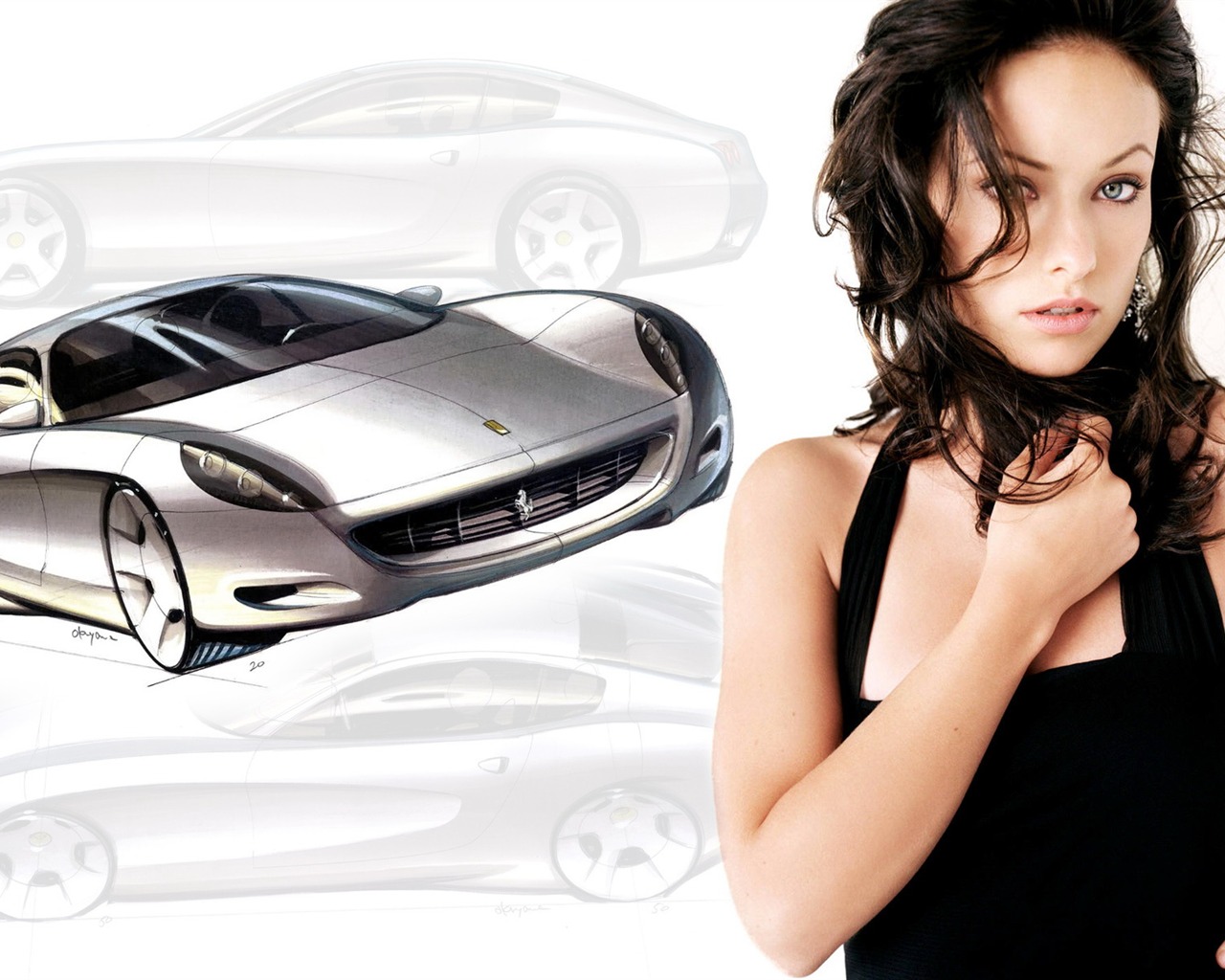 Cars and Girls wallpapers (2) #15 - 1280x1024