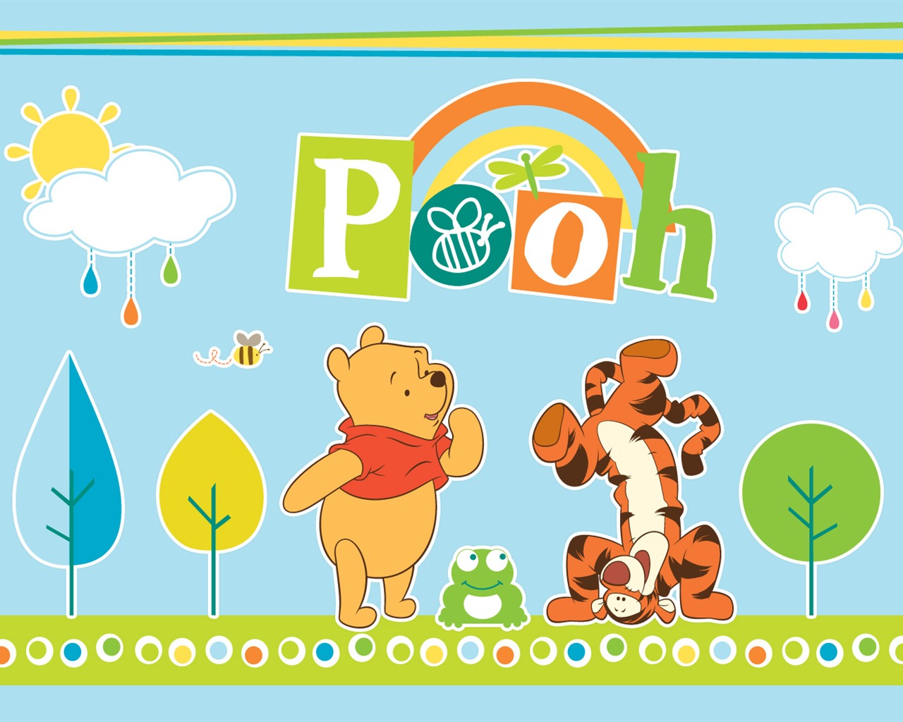 Walt Disney cartoon Winnie the Pooh wallpaper (2) #4 - 1280x1024