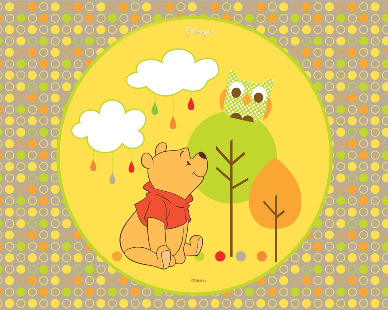 Walt Disney cartoon Winnie the Pooh wallpaper (2) #5 - 1280x1024