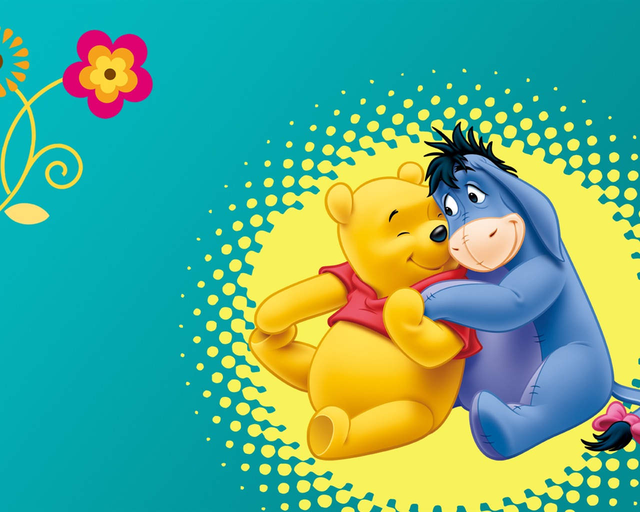 Walt Disney cartoon Winnie the Pooh wallpaper (2) #13 - 1280x1024