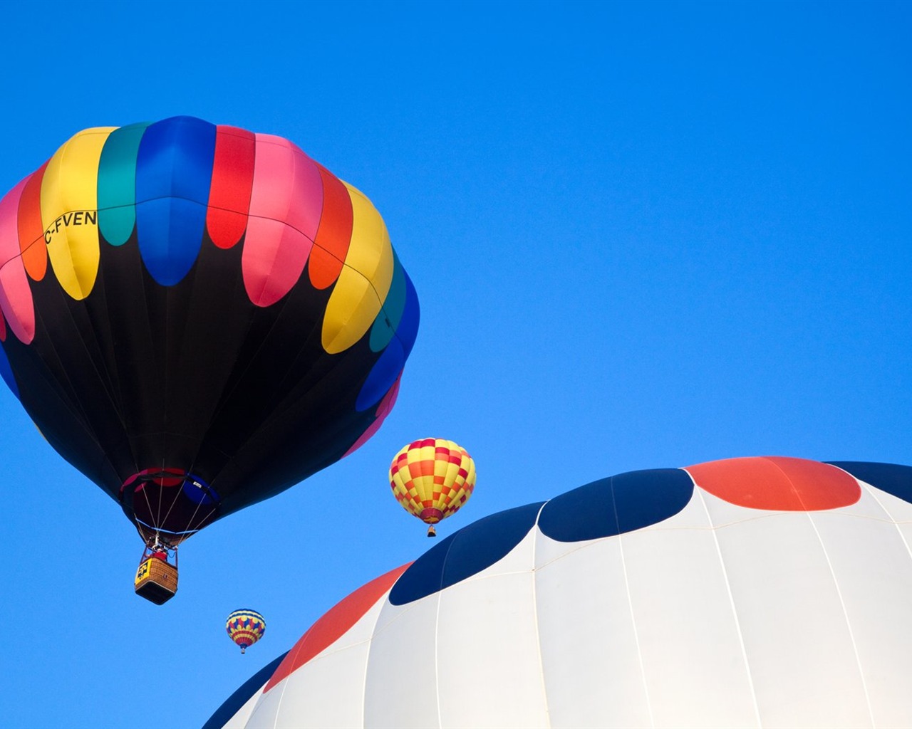 Colorful hot air balloons wallpaper (1) #7 - 1280x1024