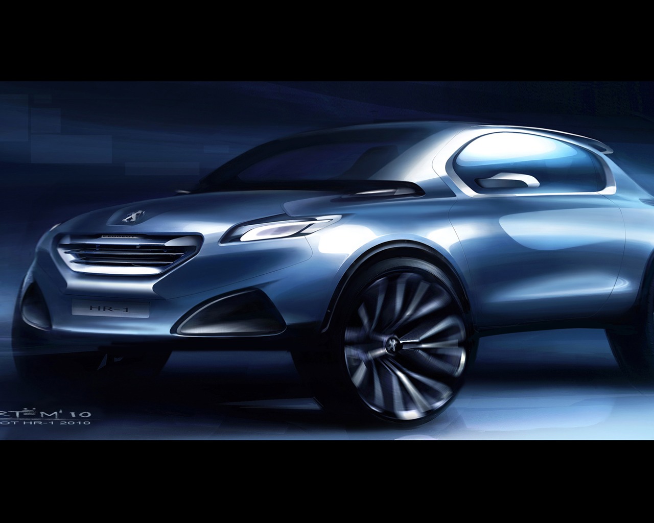 Concept Car Peugeot HR1 - 2010 标志28 - 1280x1024