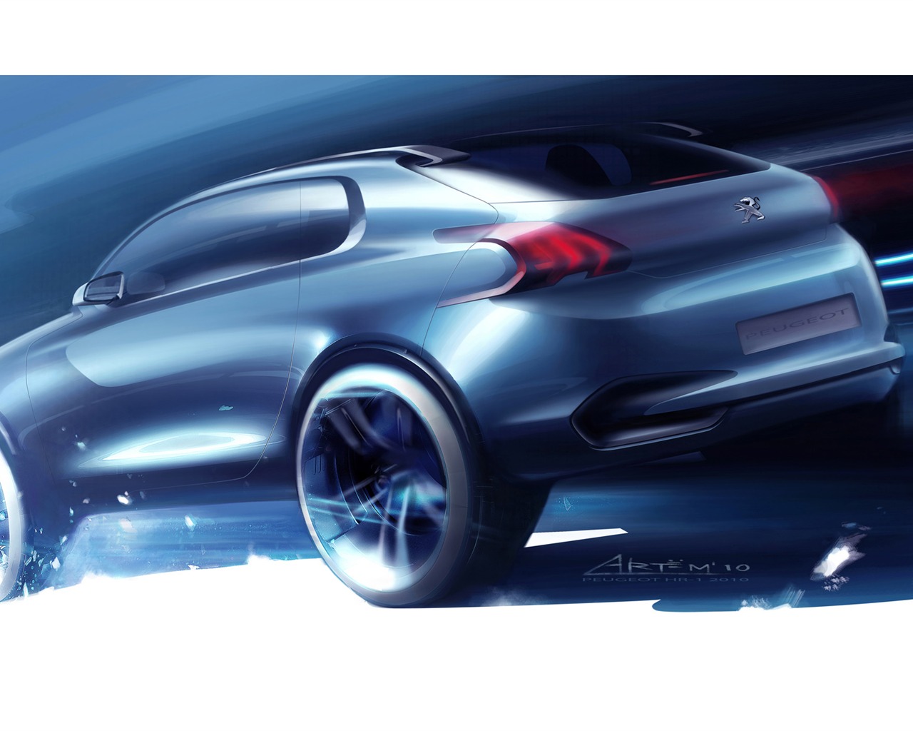 Concept Car Peugeot HR1 - 2010 标志30 - 1280x1024