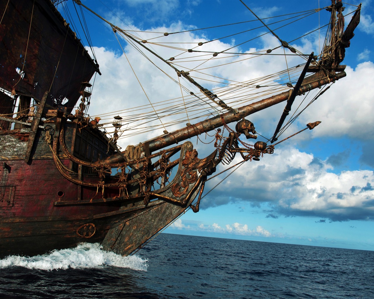 Piratas del Caribe: El extraño fondos de pantalla Mareas #16 - 1280x1024