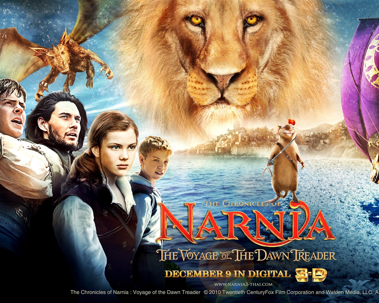 Las Crónicas de Narnia: La Travesía del Viajero del Alba fondos de pantalla #14 - 1280x1024