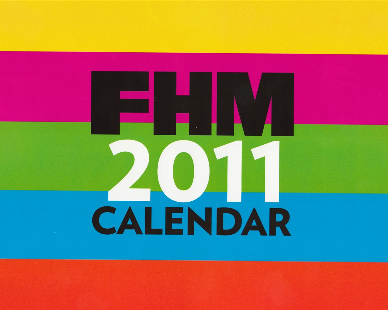 FHM календарь 2011 обои актриса (2) #13 - 1280x1024