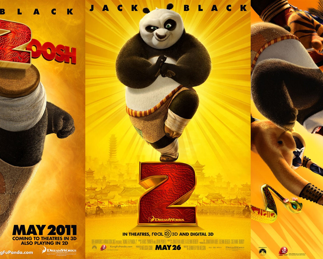 Kung Fu Panda 2 fonds d'écran HD #12 - 1280x1024