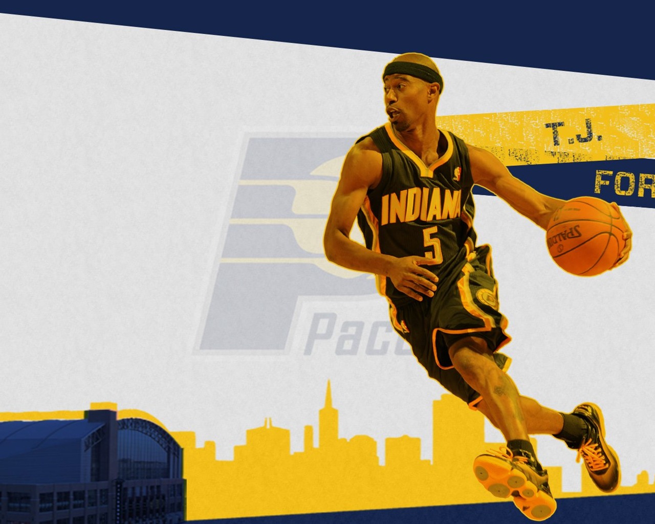 NBA 2010-11赛季 印第安纳步行者队 壁纸5 - 1280x1024