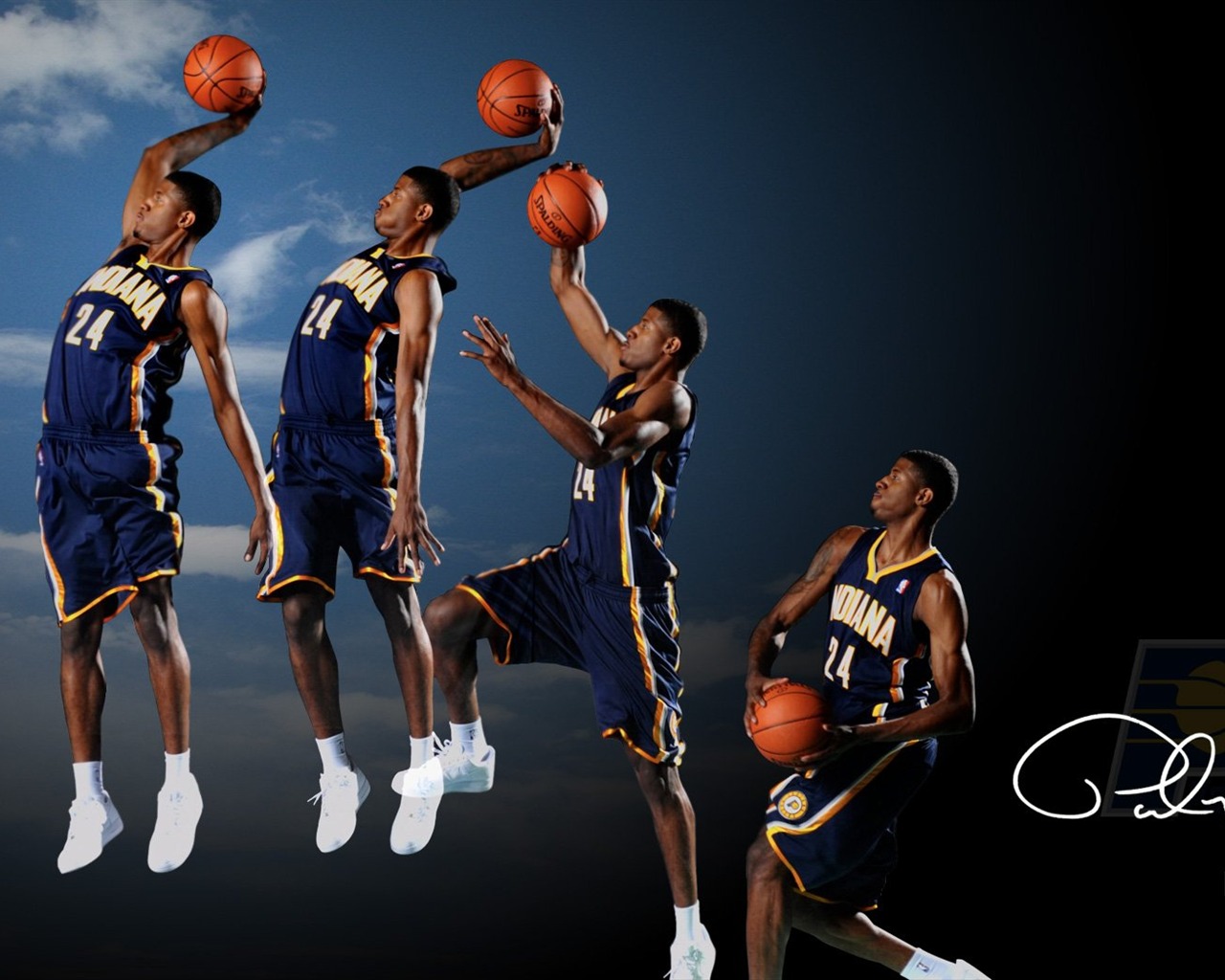 NBA 2010-11赛季 印第安纳步行者队 壁纸11 - 1280x1024
