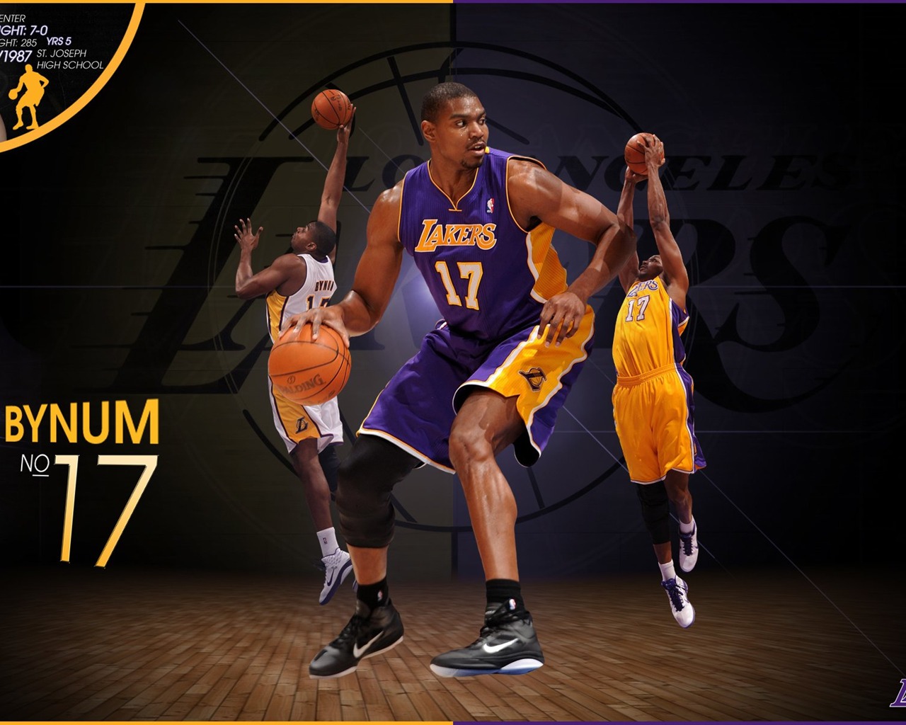 NBA 2010-11 season, the Los Angeles Lakers Wallpapers #2 - 1280x1024