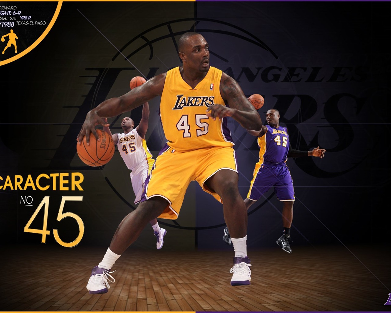 НБА 2010-11 сезона, Лос-Анджелес Лейкерс стола #3 - 1280x1024
