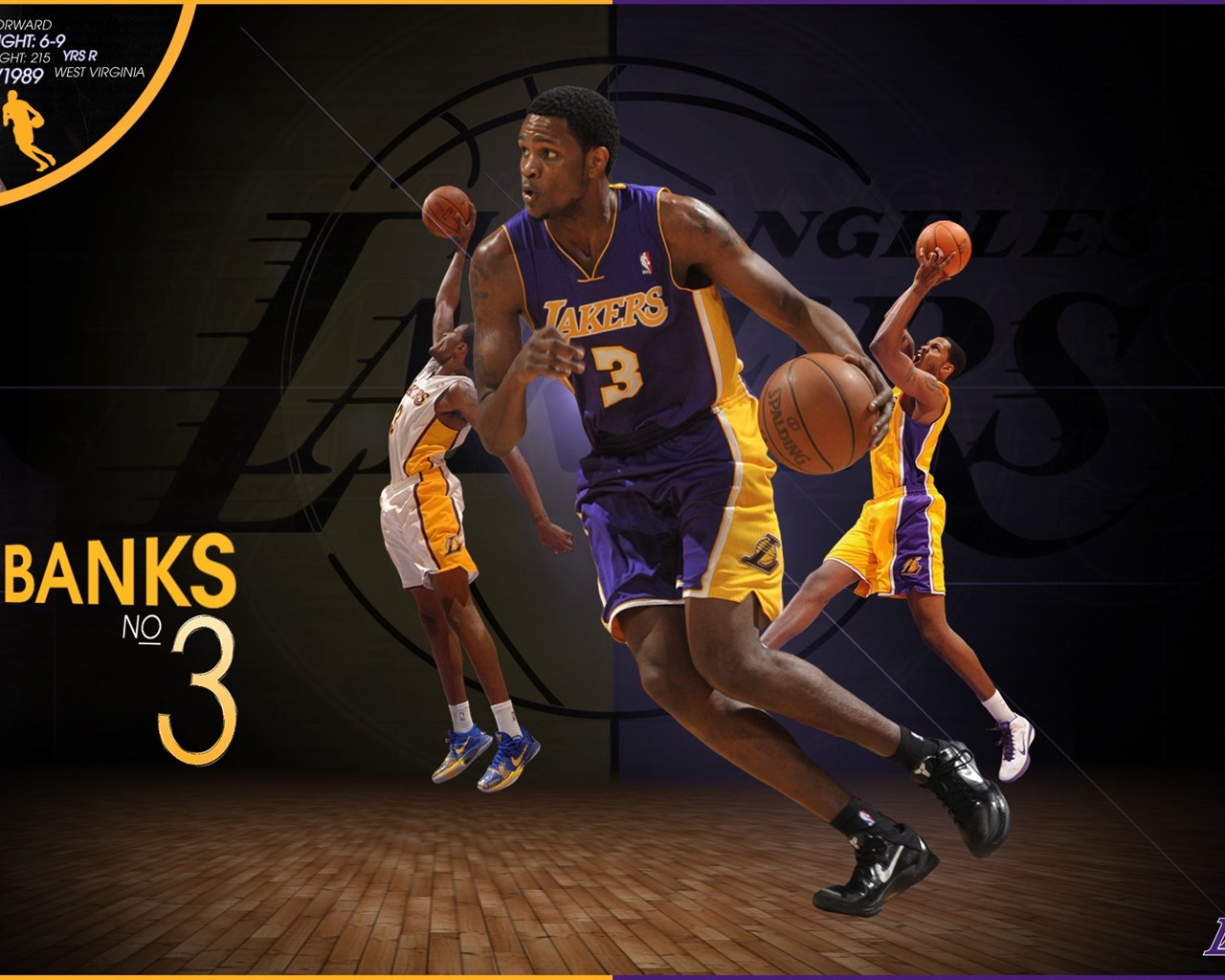 NBA 2010-11赛季 洛杉矶湖人队 壁纸4 - 1280x1024