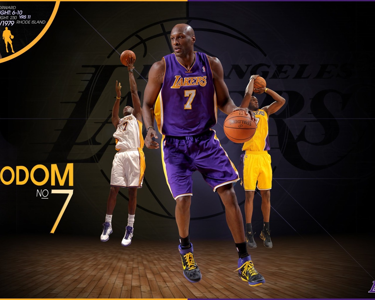 НБА 2010-11 сезона, Лос-Анджелес Лейкерс стола #7 - 1280x1024