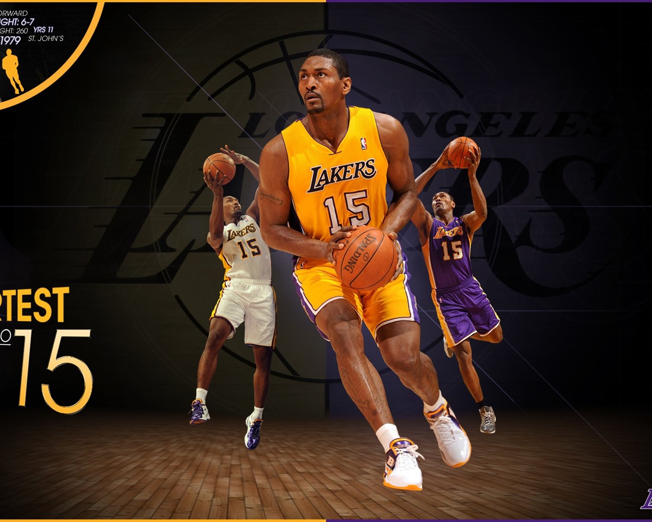 НБА 2010-11 сезона, Лос-Анджелес Лейкерс стола #11 - 1280x1024