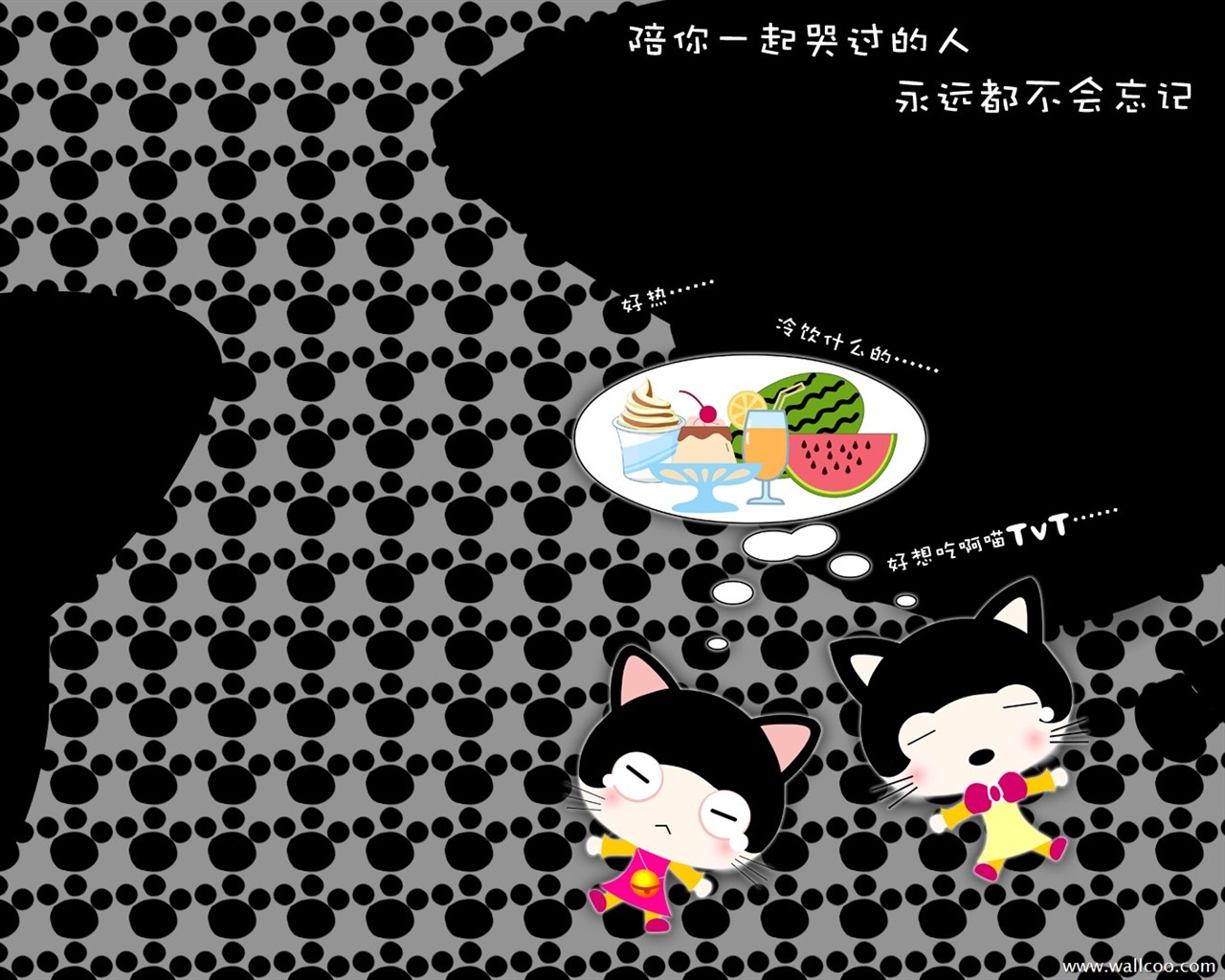 Baby cat cartoon wallpaper (1) #3 - 1280x1024