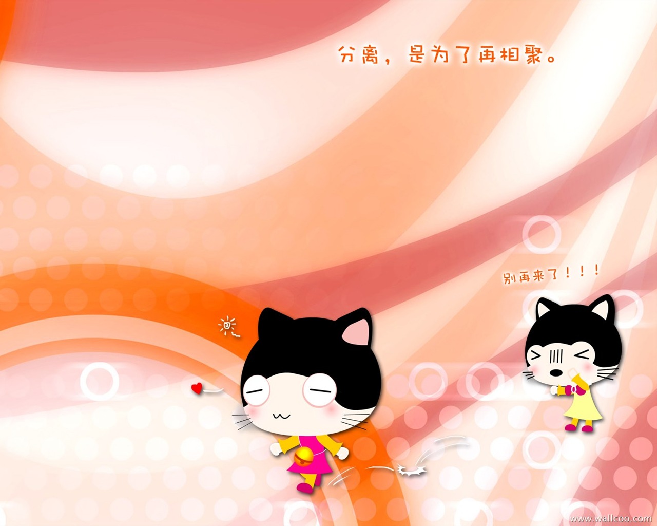 Baby cat cartoon wallpaper (1) #14 - 1280x1024