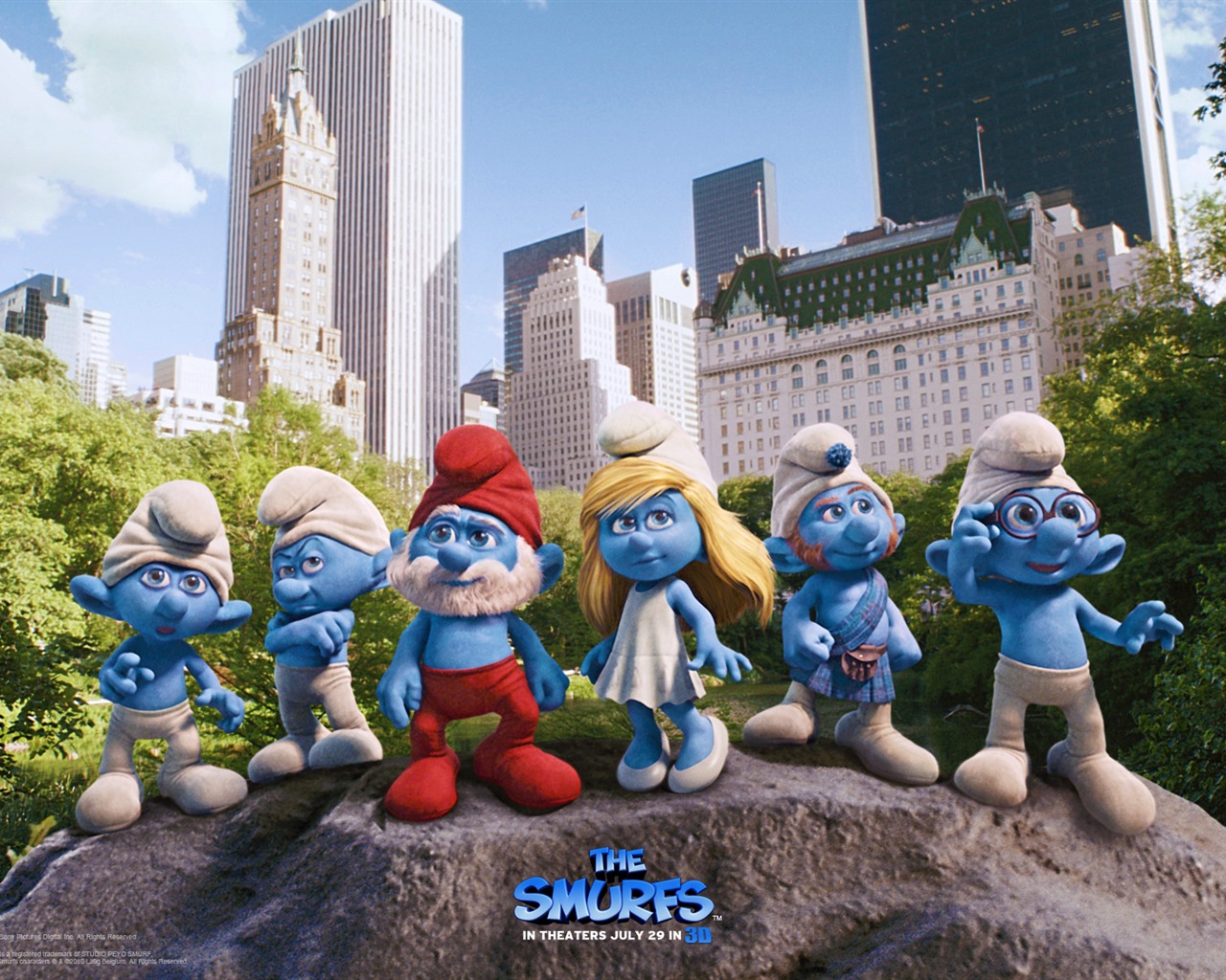 Smurfs의 배경 화면 #1 - 1280x1024