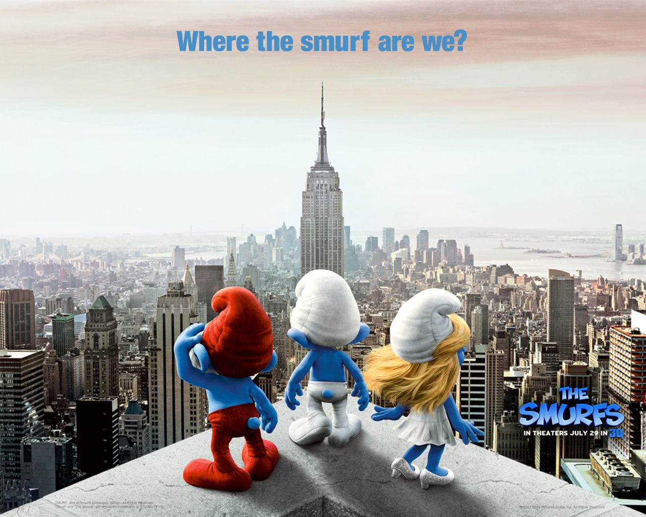 The Smurfs 蓝精灵 壁纸专辑2 - 1280x1024