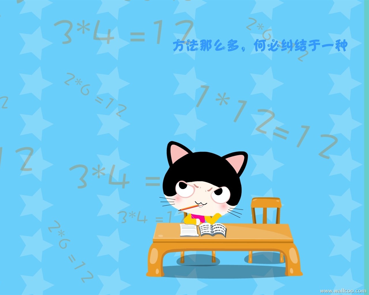 Baby cat cartoon wallpaper (4) #3 - 1280x1024