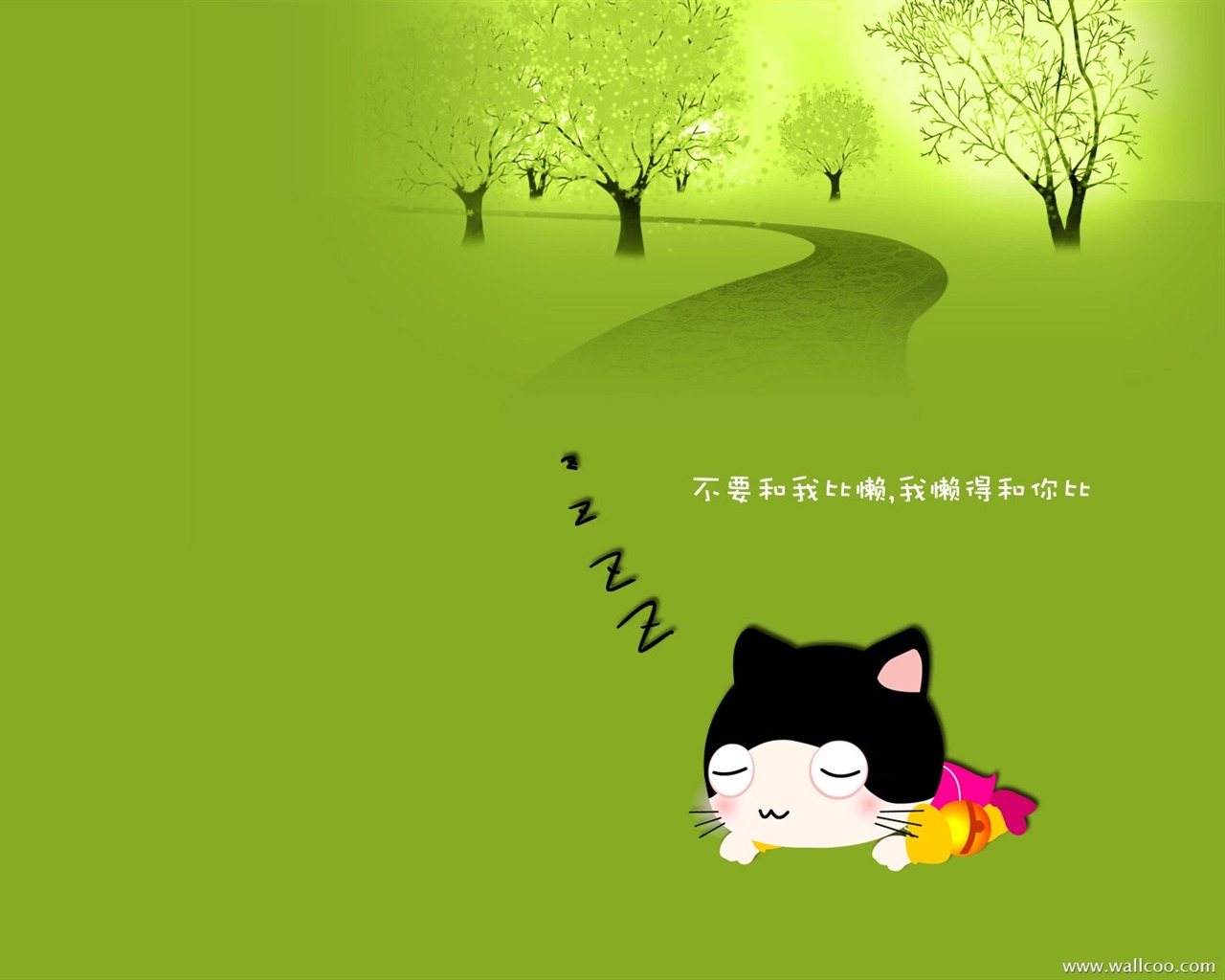 Baby cat cartoon wallpaper (4) #8 - 1280x1024