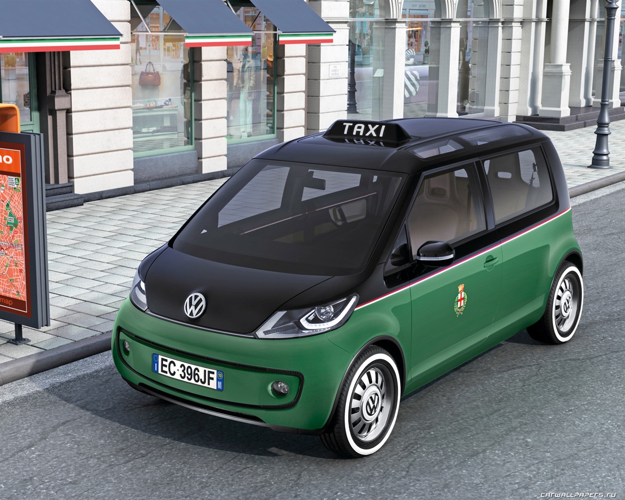 Concept Car Volkswagen Milano Taxi - 2010 HD wallpapers #2 - 1280x1024