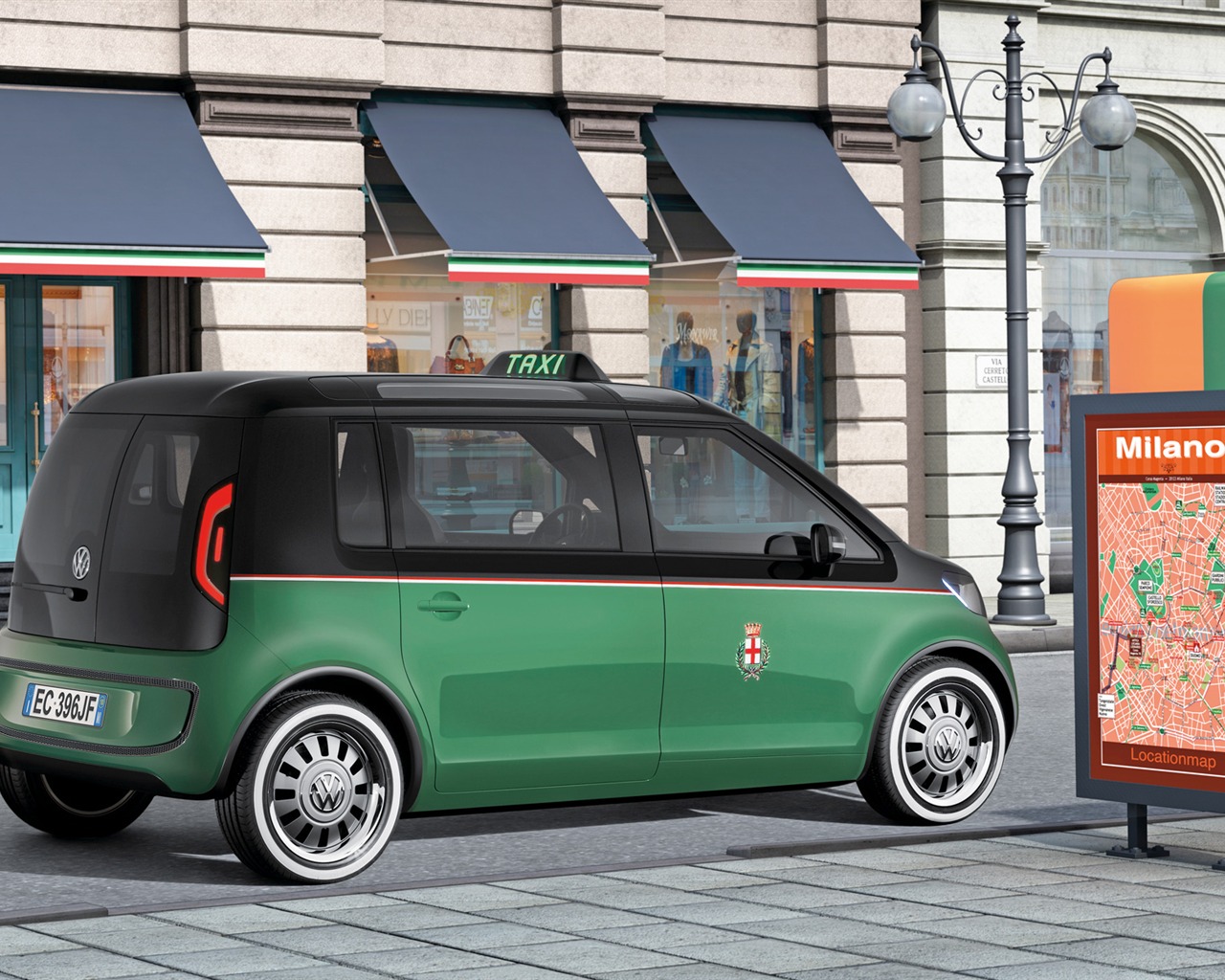 Concept Car Volkswagen Milano Taxi - 2010 HD wallpapers #4 - 1280x1024