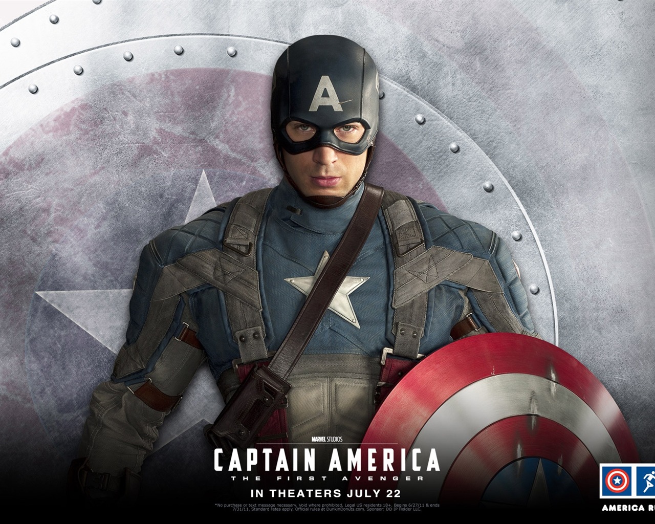 캡틴 아메리카 : 첫번째 아벤저의 HD 배경 화면 #4 - 1280x1024