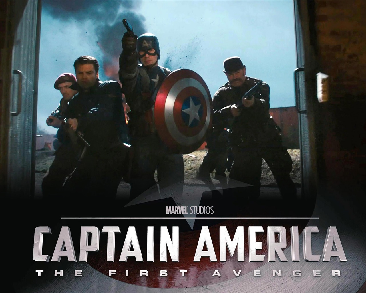 캡틴 아메리카 : 첫번째 아벤저의 HD 배경 화면 #9 - 1280x1024