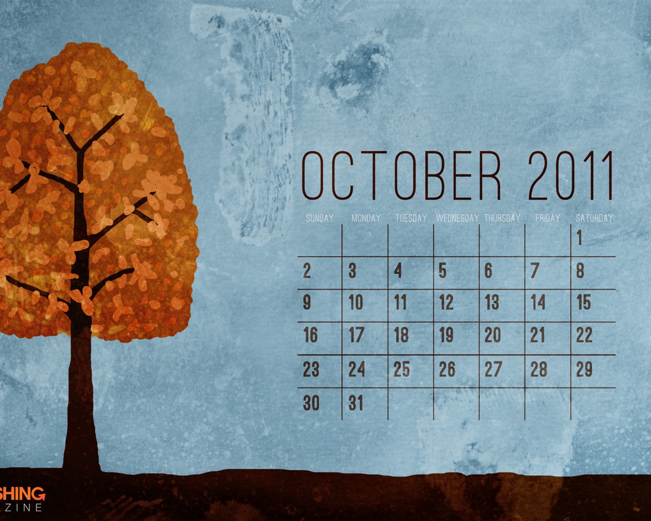 October 2011 Calendar Wallpaper (1) #3 - 1280x1024