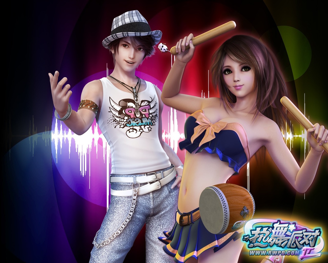 온라인 게임 핫 댄스 파티 II 공식 배경 화면 #20 - 1280x1024