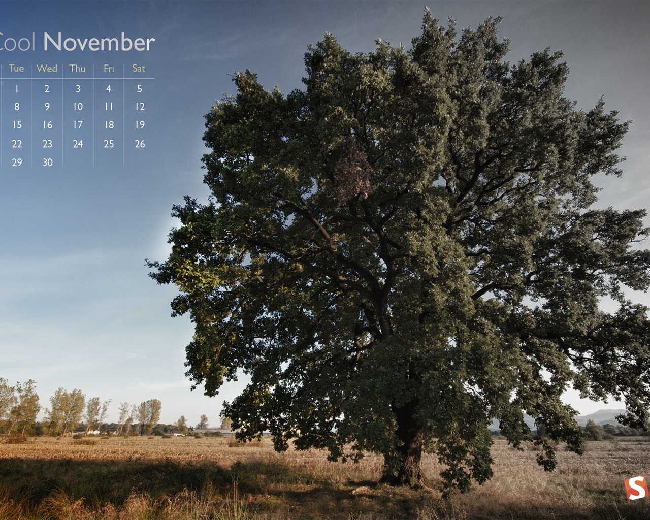 Ноябрь 2011 Календарь обои (1) #10 - 1280x1024