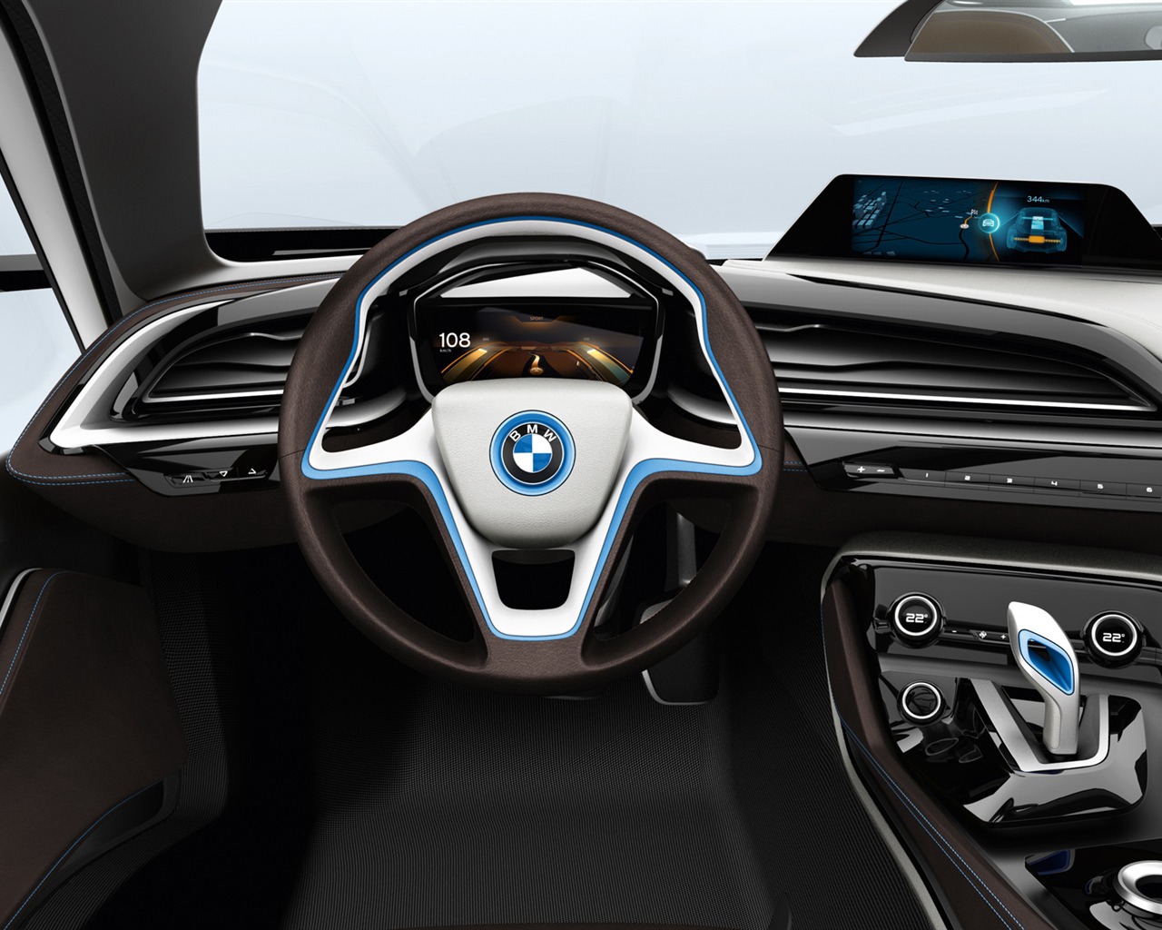 BMW i8 Концепции - 2011 HD обои #32 - 1280x1024