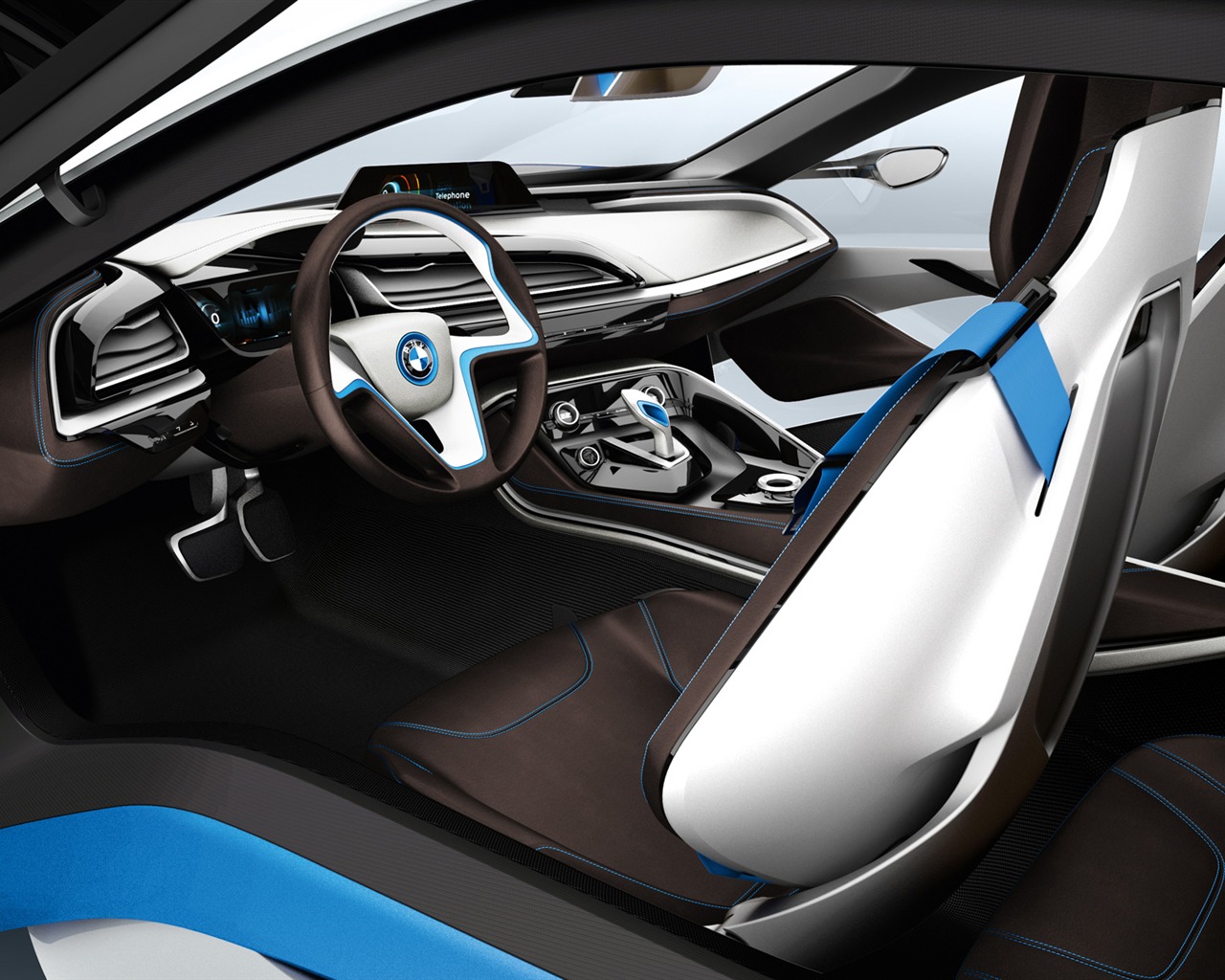 BMW i8 Концепции - 2011 HD обои #37 - 1280x1024