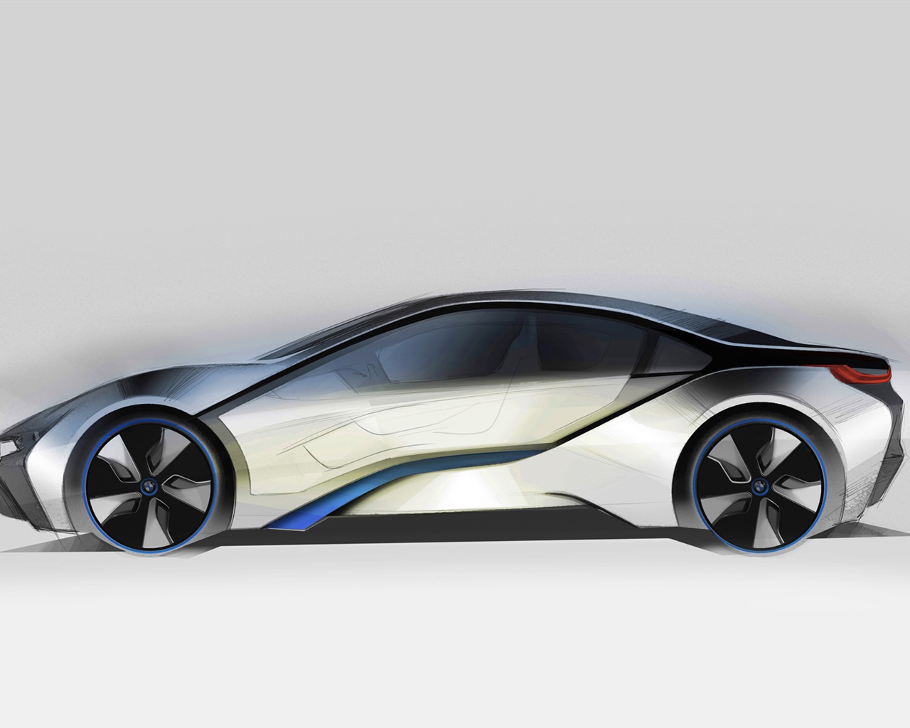 BMW i8 Concept - 2011 fonds d'écran HD #43 - 1280x1024