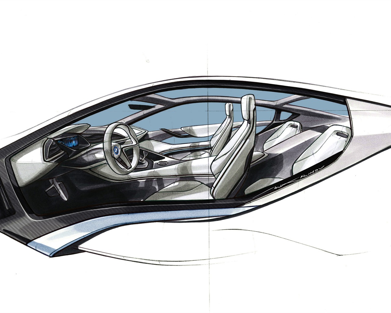 BMW i8 Concept - 2011 fonds d'écran HD #44 - 1280x1024