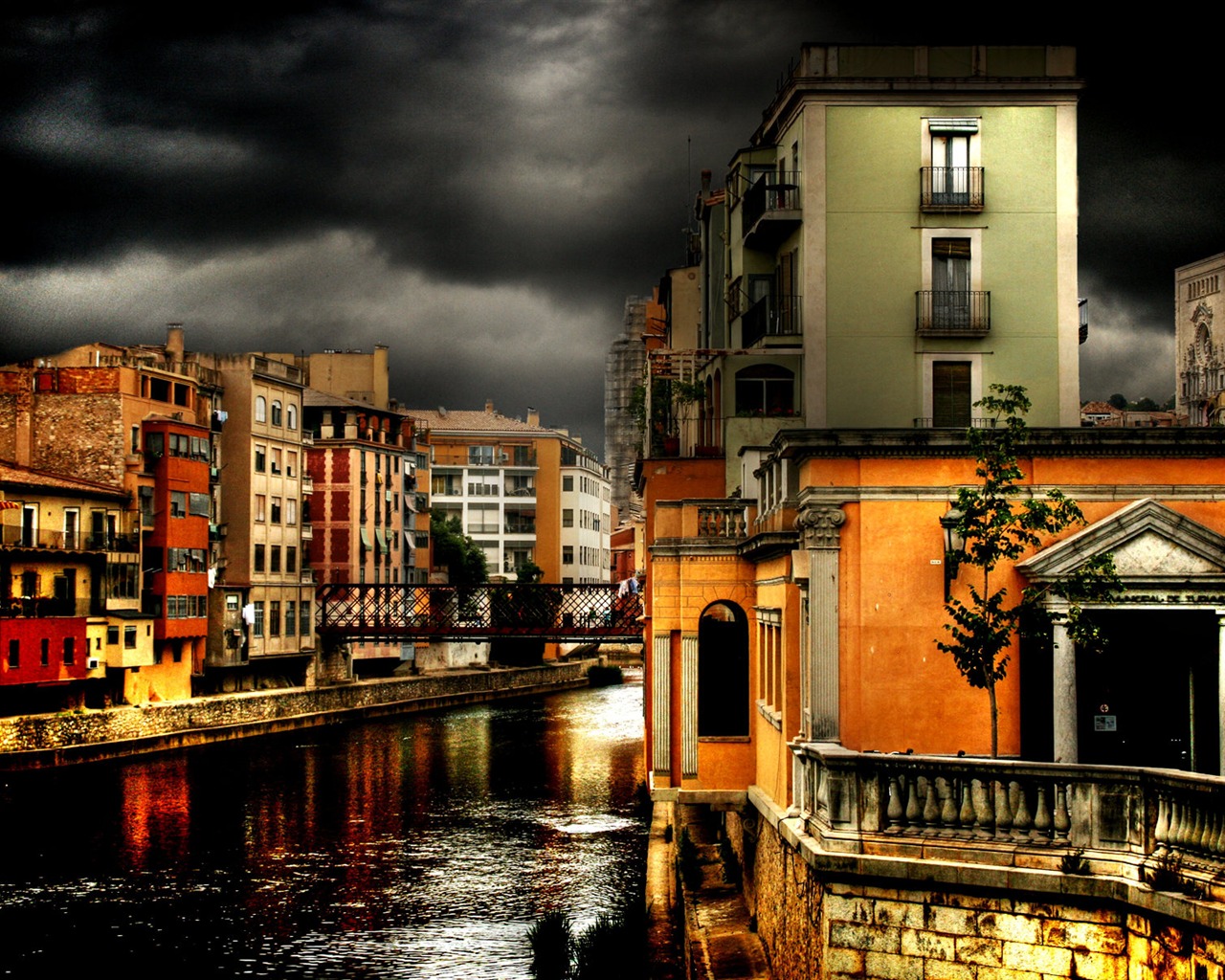 Espagne Girona HDR-style wallpapers #20 - 1280x1024