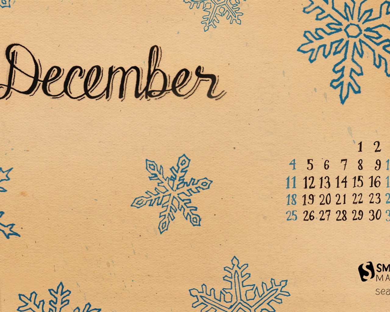 December 2011 Calendar wallpaper (1) #12 - 1280x1024
