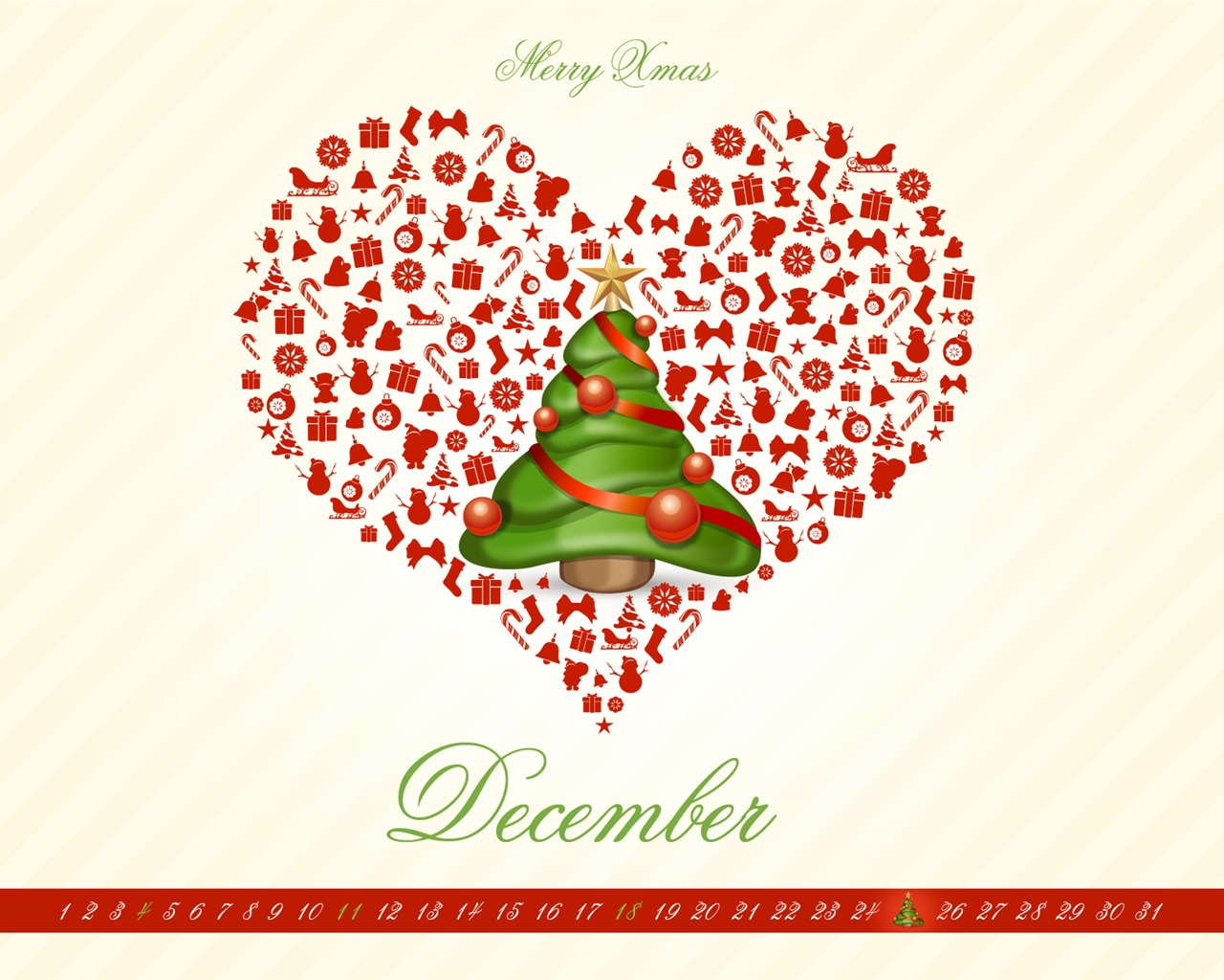 Diciembre 2011 Calendario fondo de pantalla (2) #3 - 1280x1024