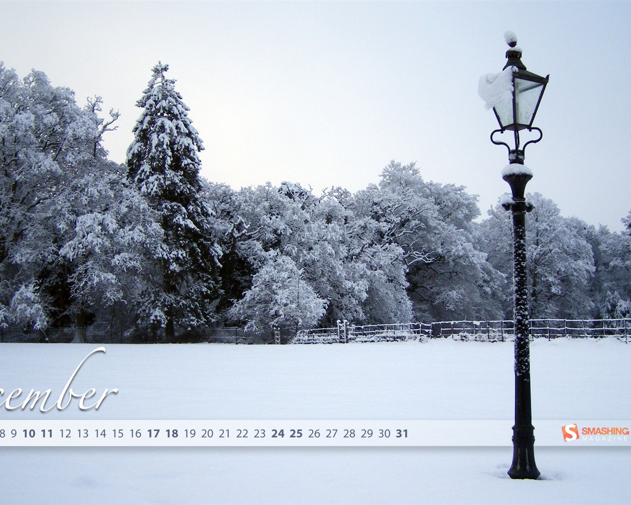 Diciembre 2011 Calendario fondo de pantalla (2) #15 - 1280x1024
